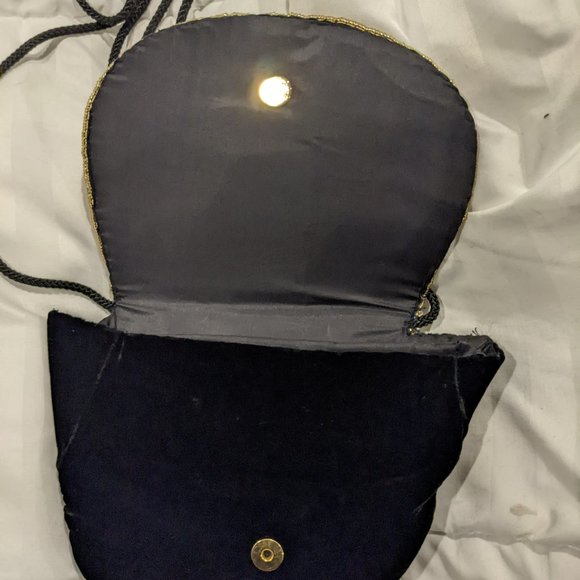 Vintage Sorpresa! Velvet Beaded Evening Bag - Picture 4 of 5